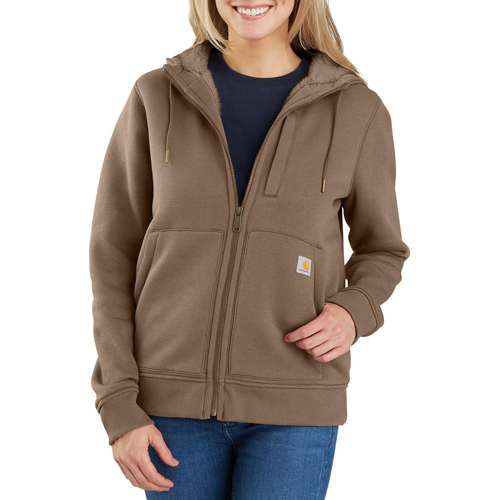 imageCarhartt Womens Relaxed Fit Midweight SherpaLined FullZip SweatshirtFlaxseed