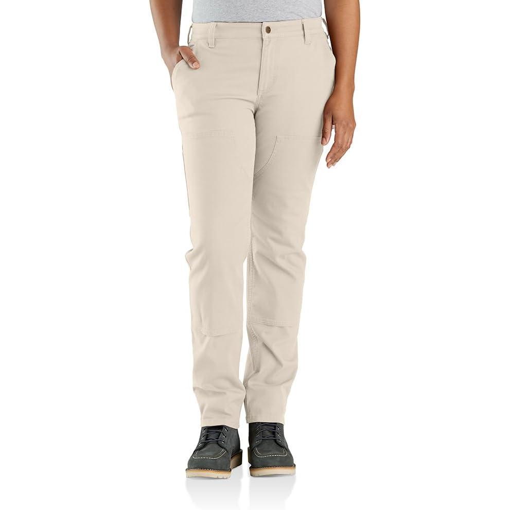 imageCarhartt Womens Rugged Flex Relaxed Fit Canvas DoubleFront PantNatural