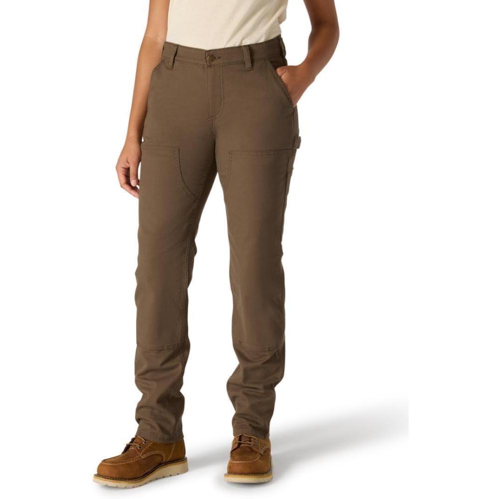 imageCarhartt Womens Rugged Flex Relaxed Fit Canvas DoubleFront PantTarmac