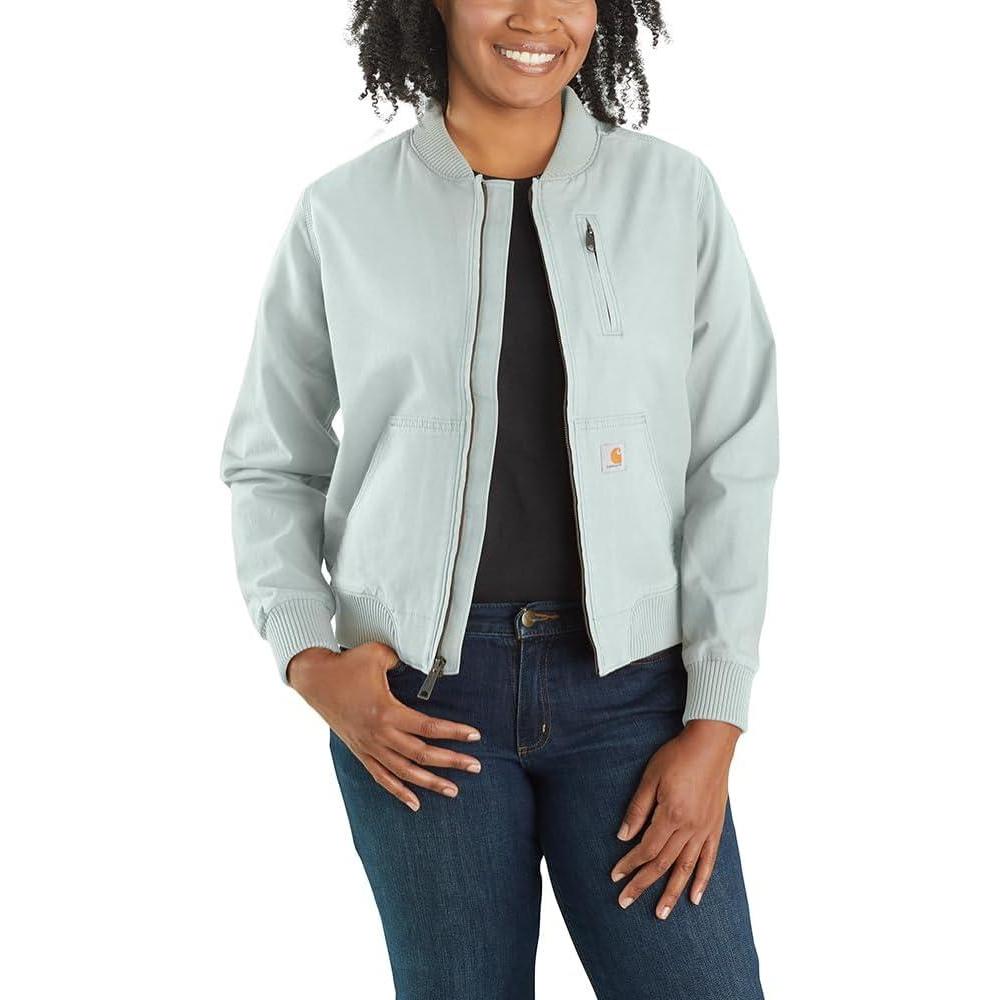 imageCarhartt Womens Rugged Flex Relaxed Fit Canvas JacketDew Drop