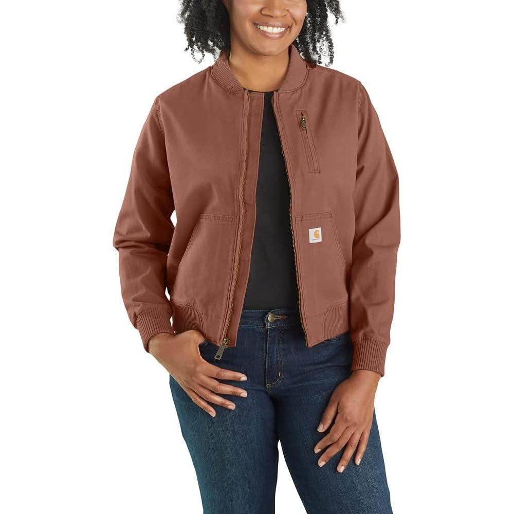 imageCarhartt Womens Rugged Flex Relaxed Fit Canvas JacketNutmeg