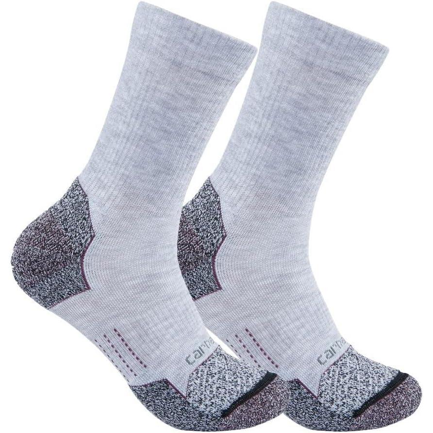 imageCarhartt Womens SC0812W Womens Force Lightweight Crew Sock 2PackGray