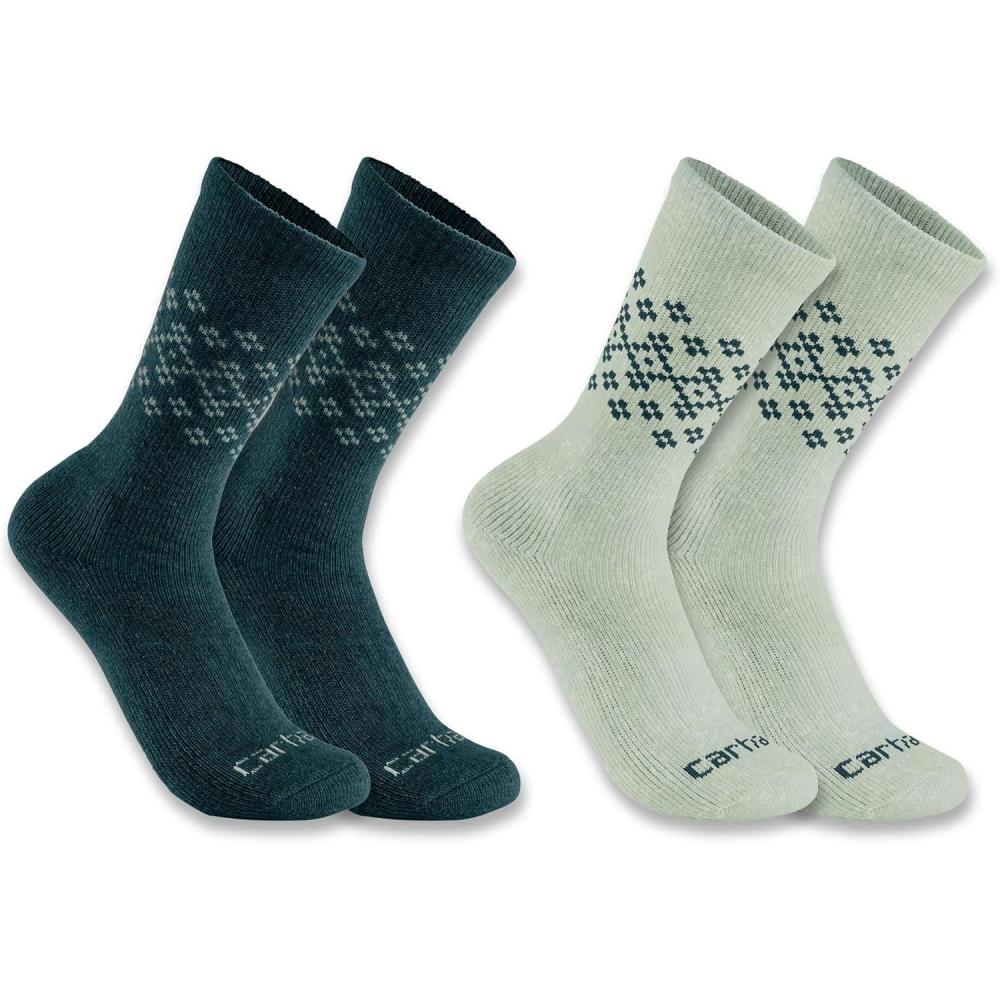 imageCarhartt Womens SC9642W Womens Midweight SyntheticWool Blend Fairisle Crew SAssorted 04