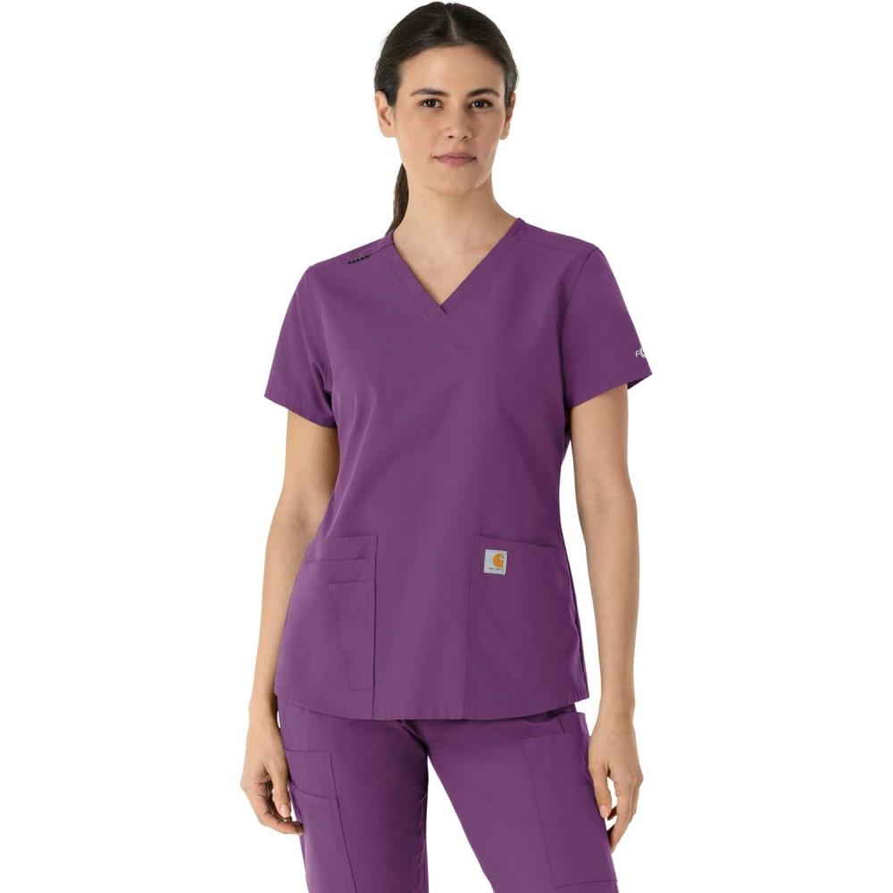 imageCarhartt Womens Scrub TopEggplant