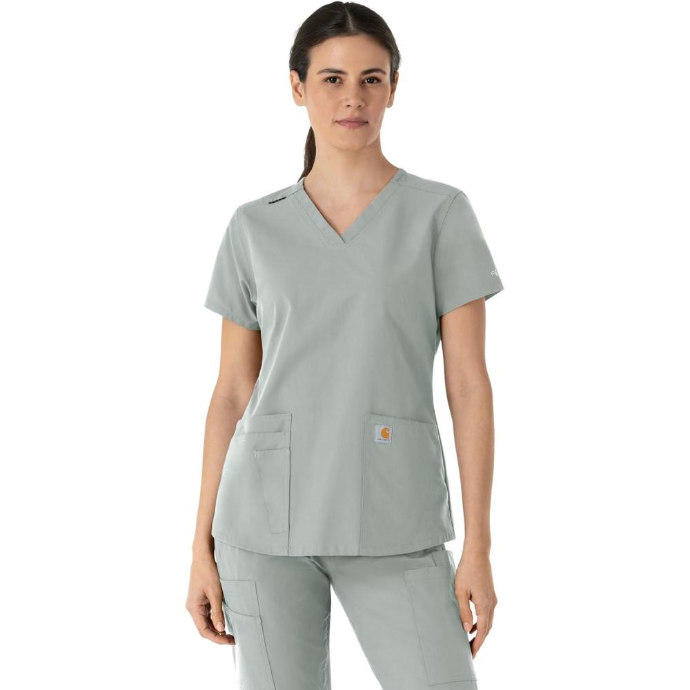 imageCarhartt Womens Scrub TopGray