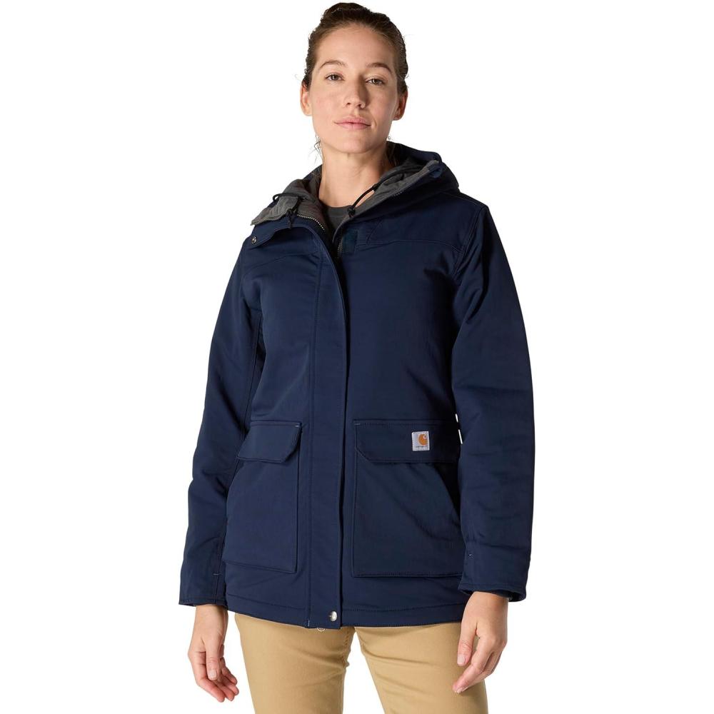 imageCarhartt Womens Super Dux Relaxed Fit Insulated Traditional CoatNavy