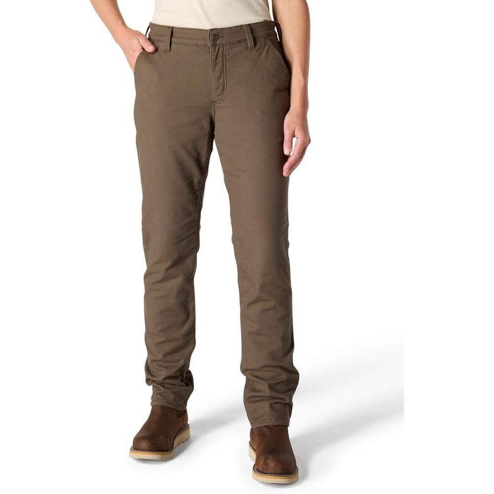 imageCarhartt Womens The Essential Lined Canvas PantTarmac