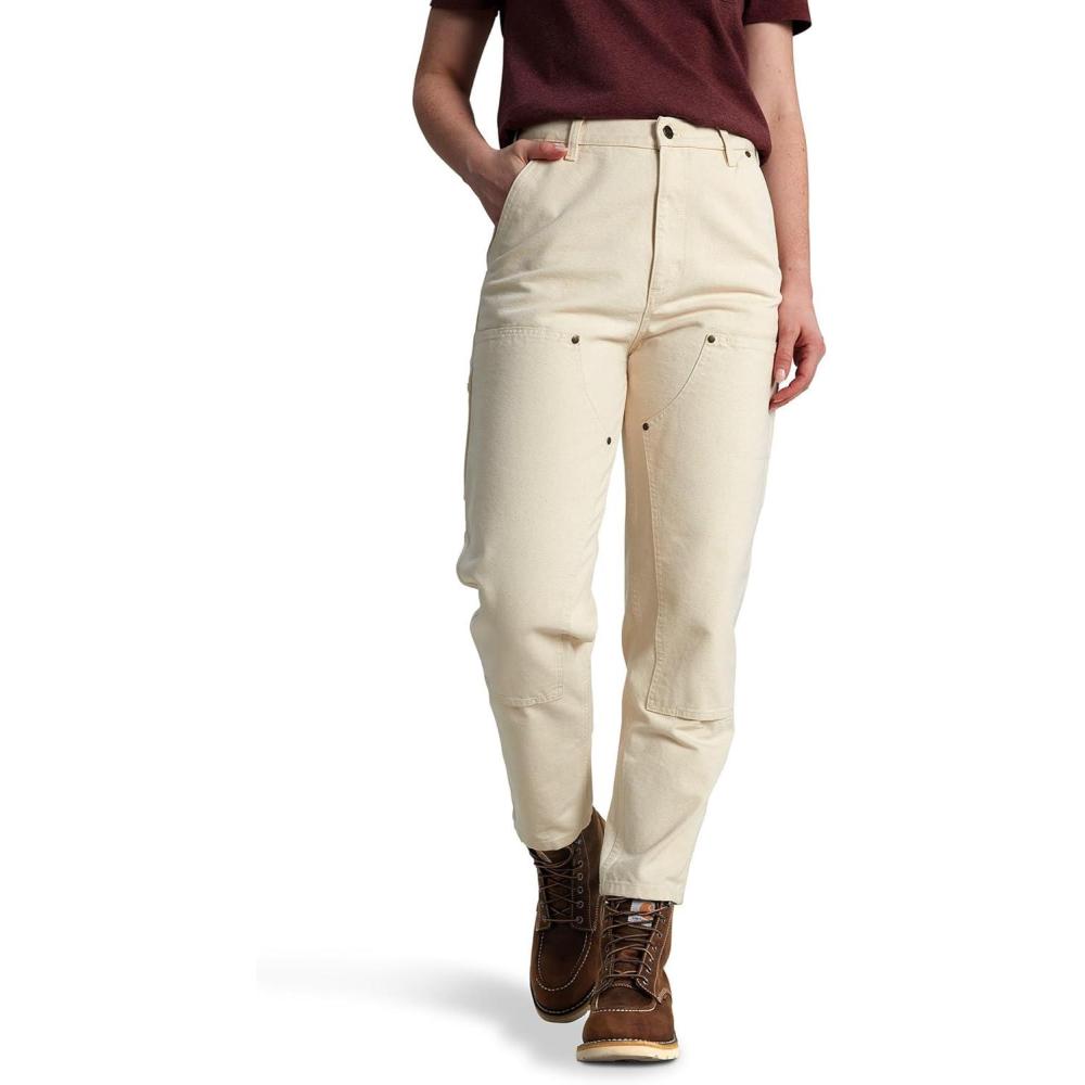 imageCarhartt Womens The Vintage DoubleFront Canvas PantUndyed Ecru