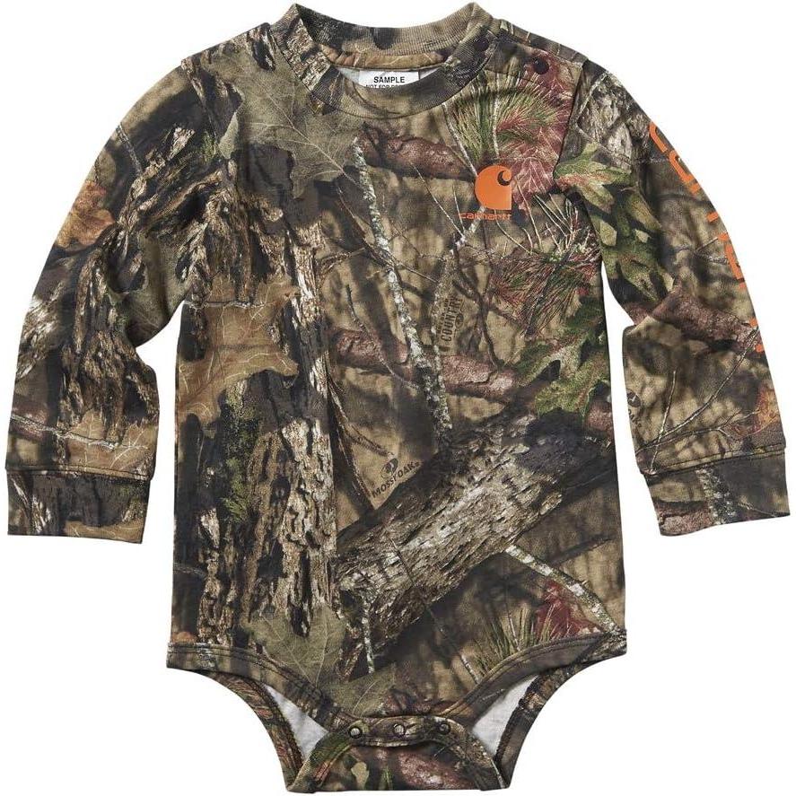 imageCarhartt babyboys Knit Long Sleeve Crewneck BodysuitMossy Oak