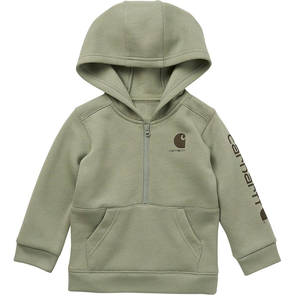 imageCarhartt babyboys Longsleeve Halfzip Hooded SweatshirtJade