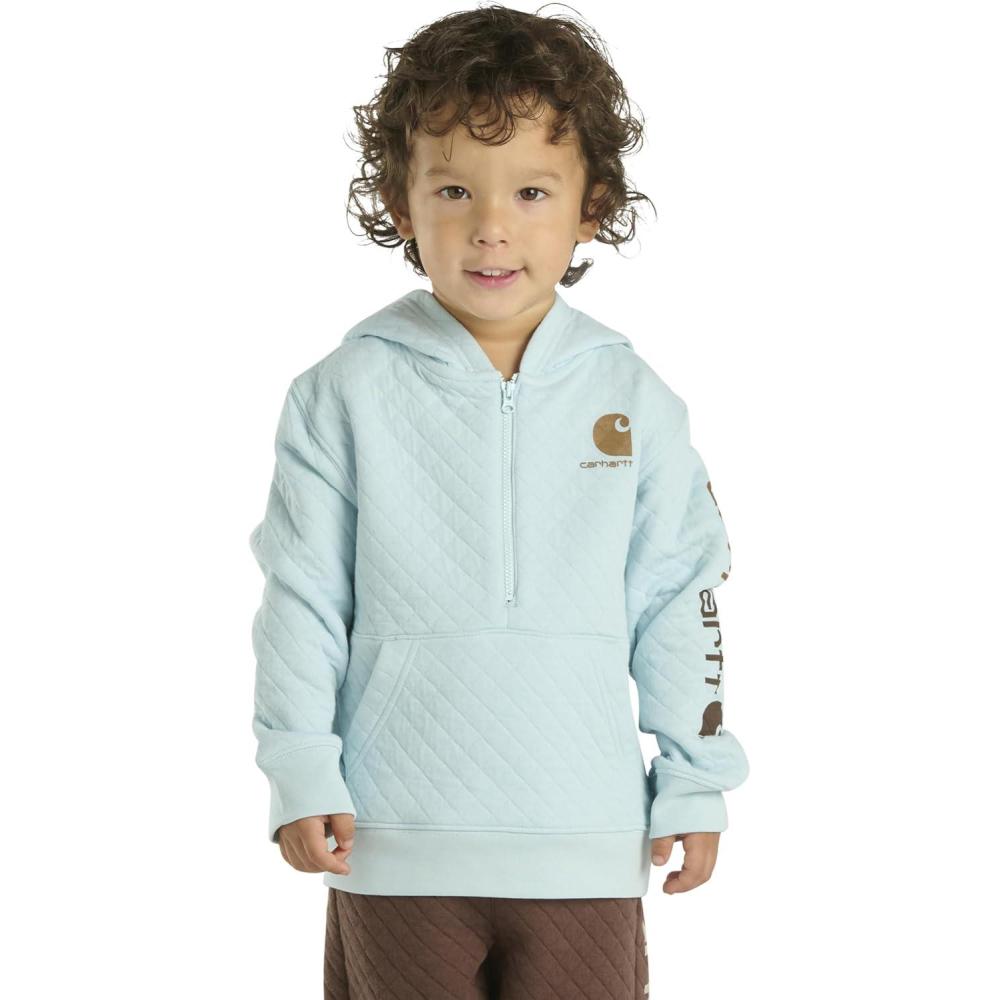 imageCarhartt boys Longsleeve Halfzip Hooded SweatshirtStarlight Blue