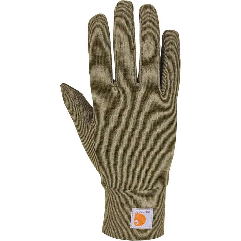 imageCarhartt mens Heavyweight Force Liner GloveBurnt Olive Heather