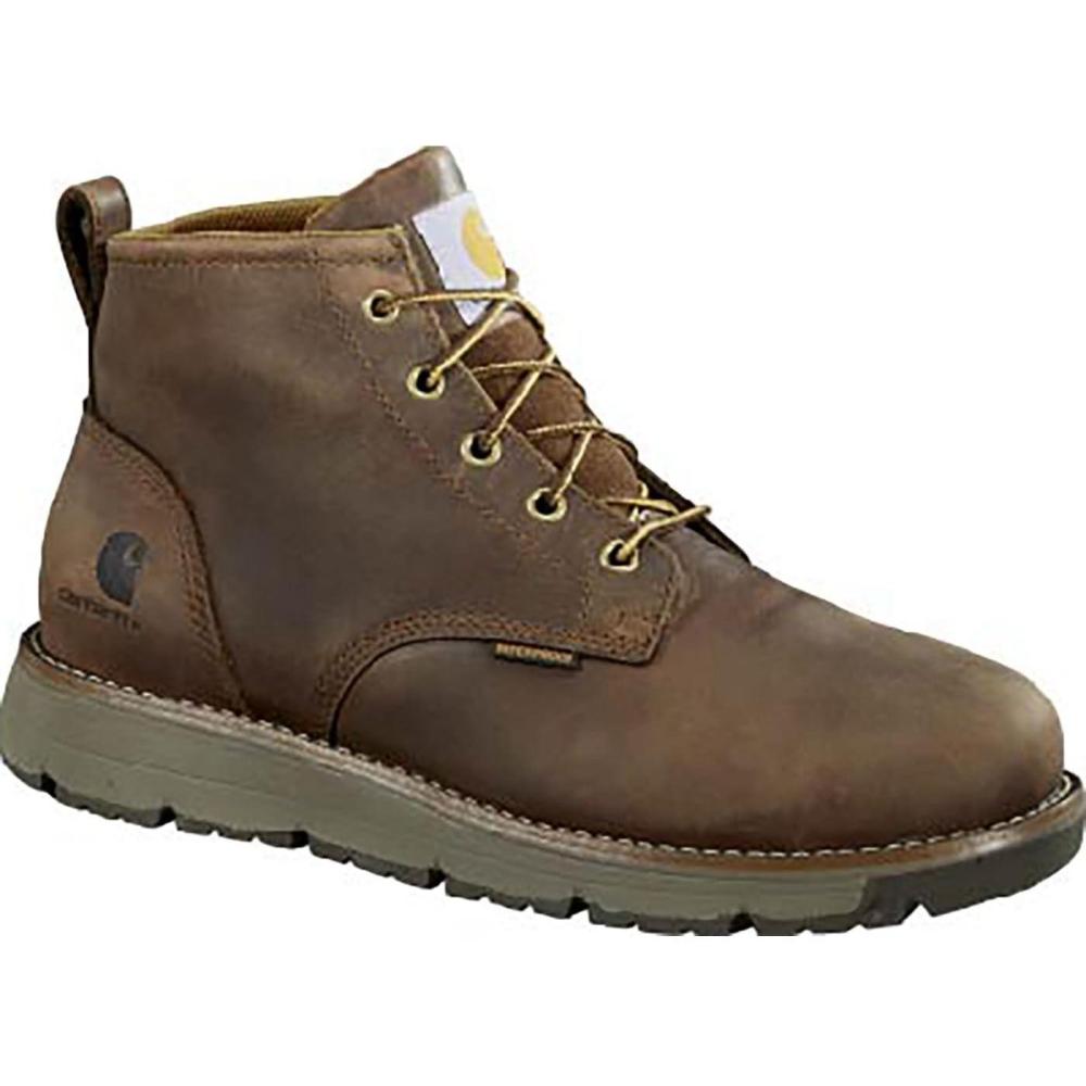 imageCarhartt mens Millbrook Waterproof 5inch Wedge Work BootBrown