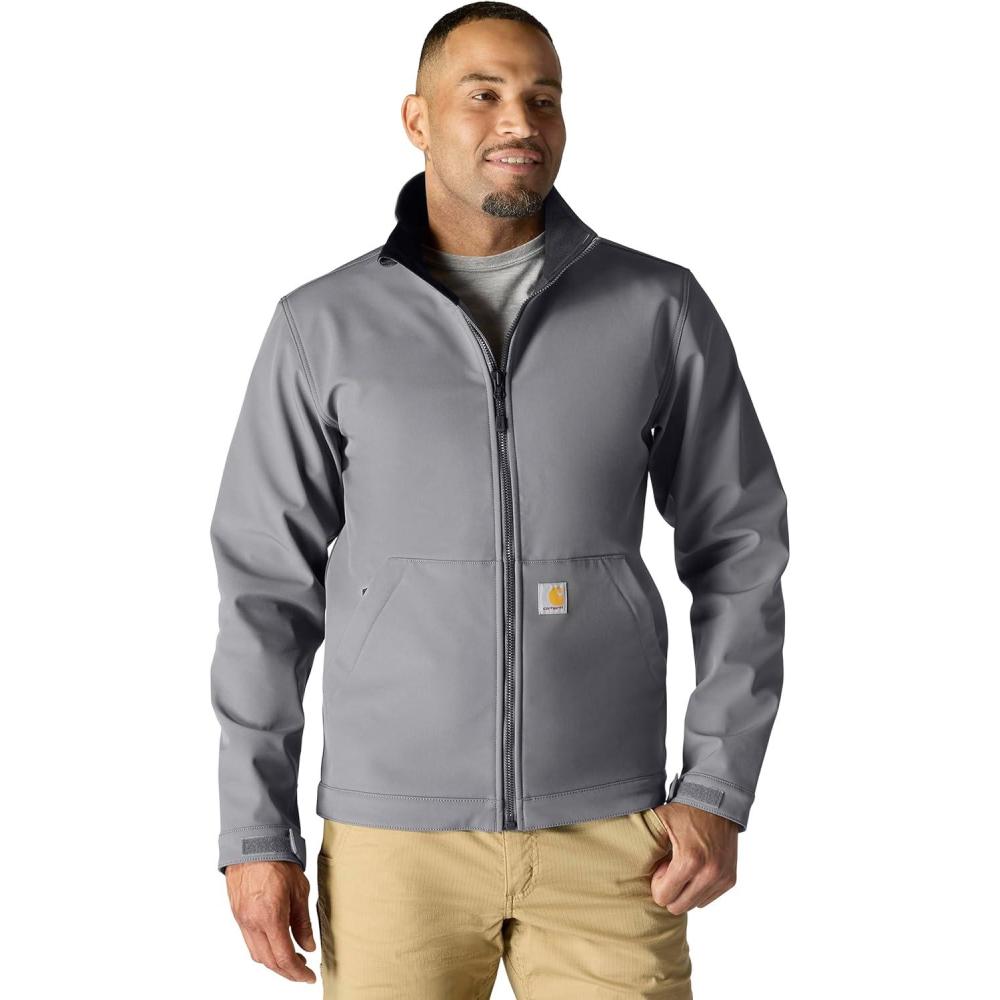 imageCarhartt mens Rain Defender Relaxed Fit Softshell JacketSteel