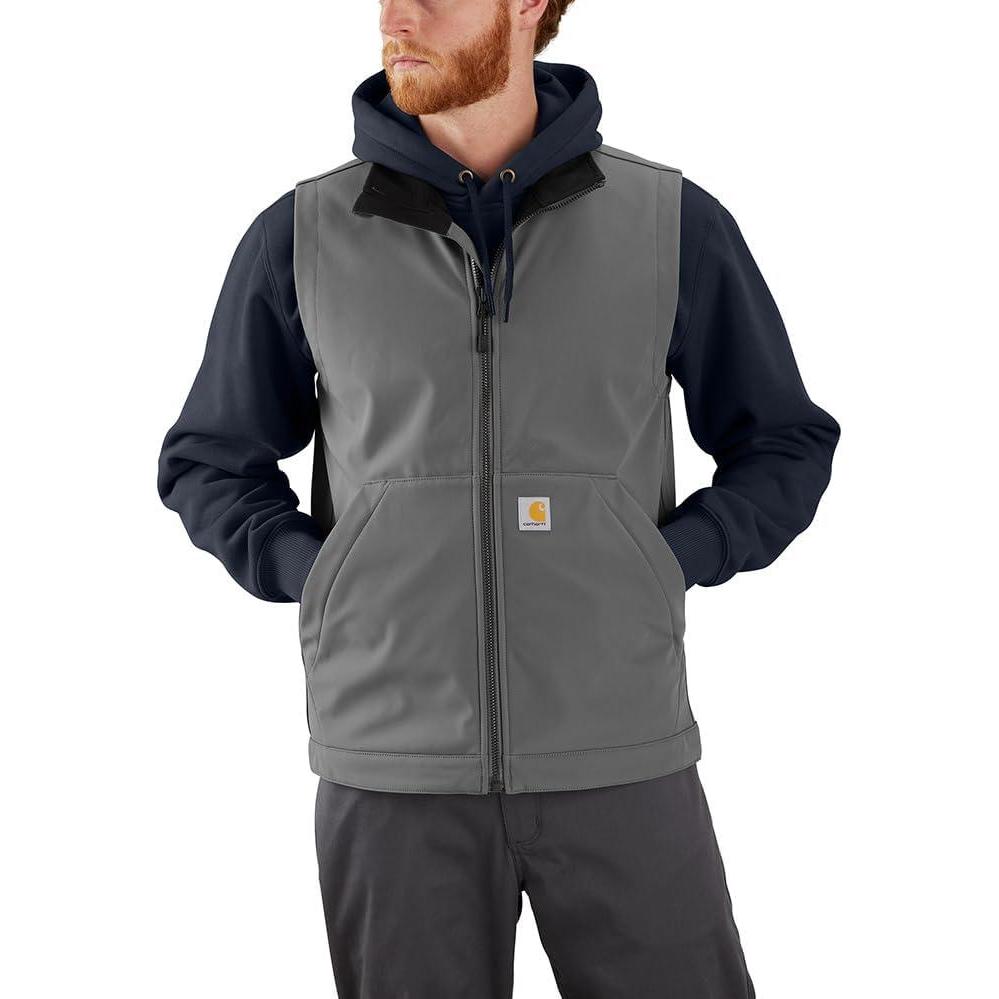 imageCarhartt mens Rain Defender Relaxed Fit Softshell VestSteel