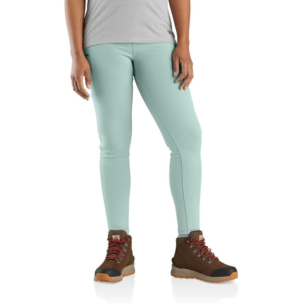 imageCarhartt womens Force Fitted Lightweight Utility LeggingBlue Surf