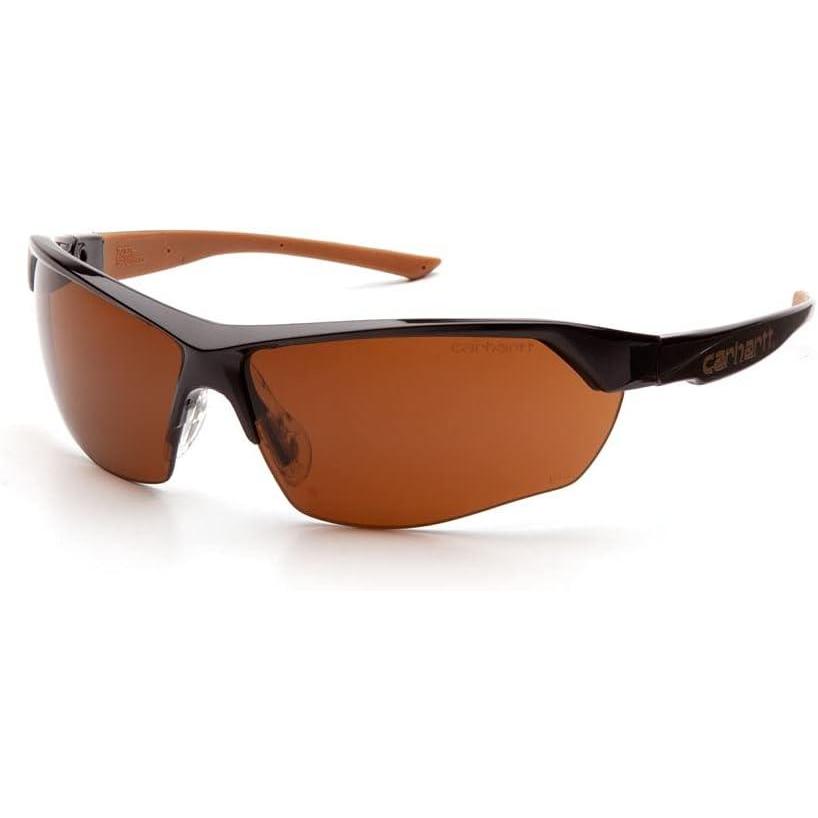 imageCarharttCHB1110DT Braswell AntiFog Safety Glasses Eye Protection Black Frame Clear LensBronze Antifog Lens Black Frame