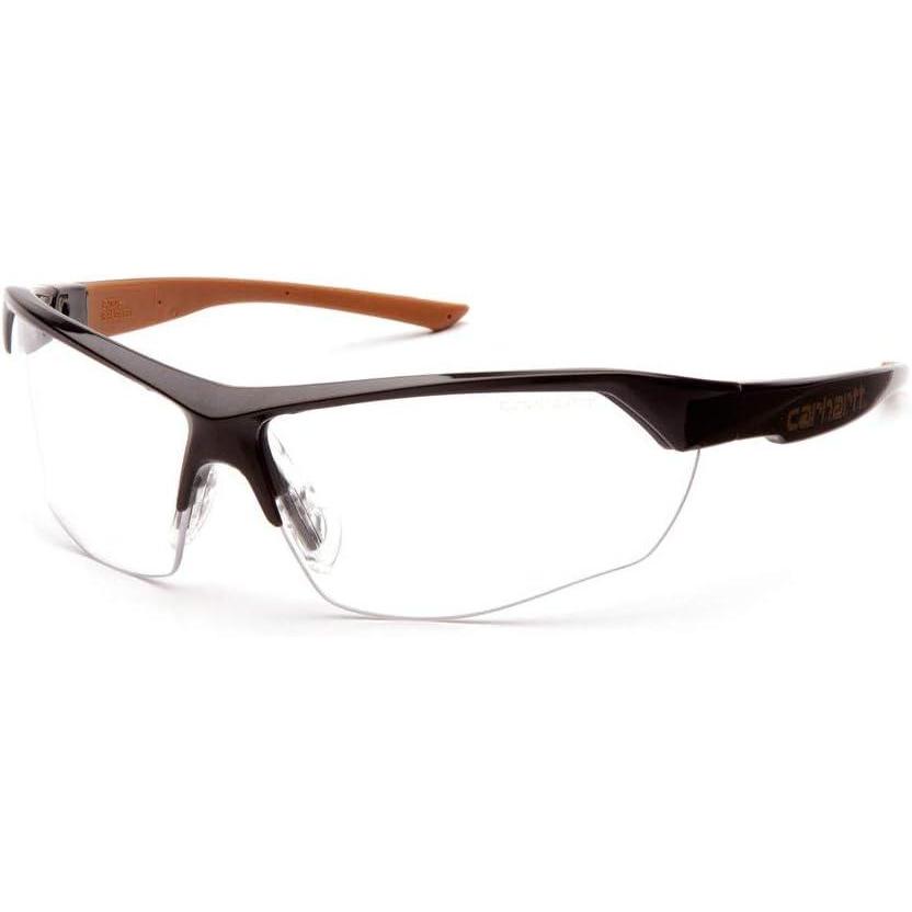 imageCarharttCHB1110DT Braswell AntiFog Safety Glasses Eye Protection Black Frame Clear LensClear Antifog Lens 25 Diopters Black Frame