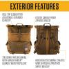 Carhartt 40L Nylon Roll Top Backpack, Heavy-Duty Water-Resistant Material W/ 17″ Laptop Sleeve, Carhartt Brown(Carhartt Brown)