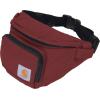 Carhartt Adjustable Waist Pack, Durable, Water Resistant Hip Pack(Essential Waist Pack (Carhartt Burgundy))