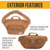 Carhartt Adjustable Waist Pack, Durable, Water Resistant Hip Pack(Essential Waist Pack (Industry Red))