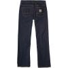 Carhartt Baby Boys Relaxed Fit Denim 5-Pocket Boot-Cut Jeans(Dark Blue)