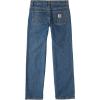 Carhartt Baby Boys Relaxed Fit Denim 5-Pocket Boot-Cut Jeans(Medium Wash)