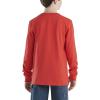 Carhartt Boys’ Long-Sleeve Logo Sleeve Pocket T-Shirt(Bittersweet)