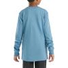 Carhartt Boys’ Long-Sleeve Logo Sleeve Pocket T-Shirt(Coronet Blue)