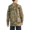 Carhartt Boys’ Long-Sleeve Logo Sleeve Pocket T-Shirt(Mossy Oak Dna Camo Print)
