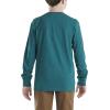 Carhartt Boys’ Long-Sleeve Logo Sleeve Pocket T-Shirt(Shaded Spruce)