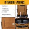 Carhartt Classic Convertible Backpack Tote, Durable Water Repellent Material W/ 17″ Laptop Sleeve, Carhartt Brown(Black)