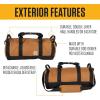 Carhartt Classic Round Duffel with Utility Pouch, Heavy-Duty, Water-Resistant Packable Gear Bag for Jobsite, Gym, and Travel(Gravel)