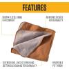Carhartt Firm Duck Sherpa-Lined Throw Blanket, Reversible Pet Blanket, Carhartt Brown (Fleece/Canvas)