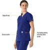 Carhartt Force Essentials Scrubs for Women, V-Neck Scrub Top – Galaxy Blue, M