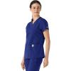 Carhartt Force Essentials Scrubs for Women, V-Neck Scrub Top – Galaxy Blue, M