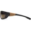 Carhartt Gear CHB291 Carbondale Antique Mirror Polarized Lens – One Size Fits All – Black(Antique Mirror Lens/ Black/Tan Frame)