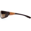 Carhartt Gear CHB291 Carbondale Antique Mirror Polarized Lens – One Size Fits All – Black(Antique Mirror Polarized Lens/ Black/Tan Frame)