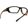 Carhartt Gear CHB291 Carbondale Antique Mirror Polarized Lens – One Size Fits All – Black(Clear Anti-fog Lens/ Black/Tan Frame)