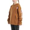 Carhartt Girls’ Hooded Pullover Sweatshirt(Brown)
