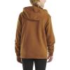 Carhartt Girls’ Hooded Pullover Sweatshirt(Carhartt Brown)