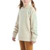 Carhartt Girls’ Hooded Pullover Sweatshirt(Light Malt Beige)