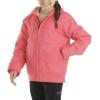 Carhartt Girls Zip Front Flannel Quilt Lined Hooded Active Jac(Pink Lemonade)