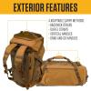 Carhartt Heavy Haul Utility Duffel Bag’s, Water-Resistant Packable Bag for Jobsite, Gym, and Travel(Carhartt Brown)