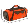 Carhartt Heavy Haul Utility Duffel Bag’s, Water-Resistant Packable Bag for Jobsite, Gym, and Travel(Hunter Orange)