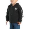 Carhartt Kid’s CA6273 Long-Sleeve Half-Zip Sweatshirt – Boys(Caviar Black & White)