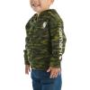 Carhartt Kid’s CA6273 Long-Sleeve Half-Zip Sweatshirt – Boys(Green Camo)