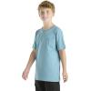 Carhartt Kid’s CA6655 Short-Sleeve Pocket T-Shirt – Unisex(Adriatic Blue (Tonal))