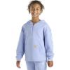 Carhartt Kid’s CA7108 Long-Sleeve Quilted Jersey Half Zip Sweatshirt – Girls(Med Purple)