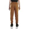 Carhartt Kid’s CK8429 Fleece Logo Sweatpant – Boys(Brown Classic)